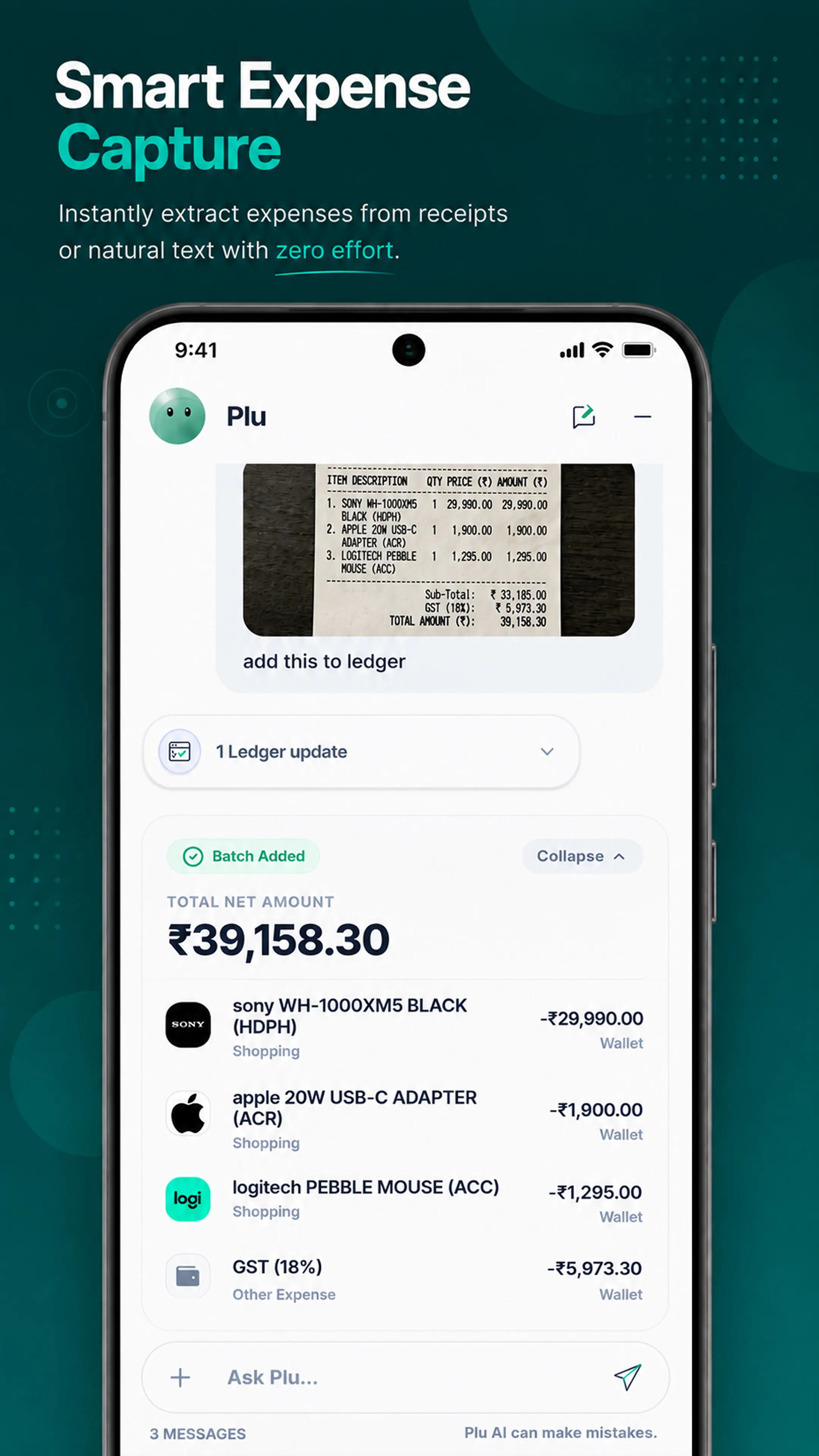 AI Receipt Scanner and Automated Expense Logger