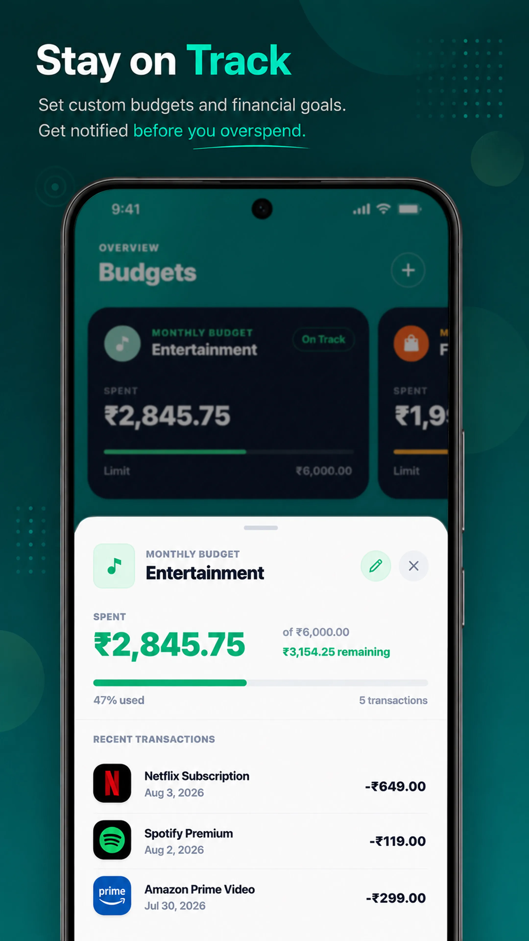 Smart Budget Planner and Custom Expense Limit Tracker